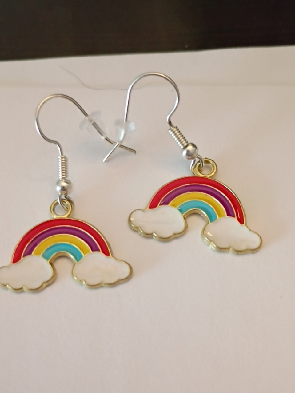 Clearance Rainbow Cloud Dangle Earrings - Multicolor